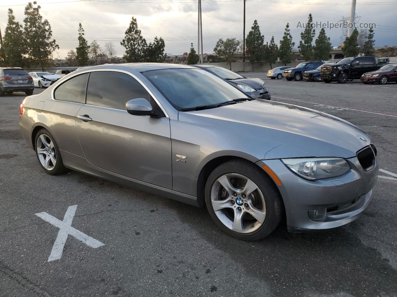 2012 Bmw 335 Xi Gray vin: WBAKF9C58CE858940