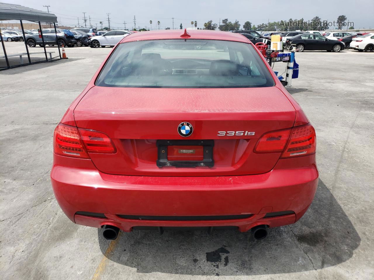 2012 Bmw 335 I Sulev Red vin: WBAKG1C51CE839595