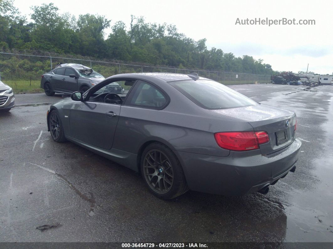 2012 Bmw 335is Gray vin: WBAKG1C52CE839752