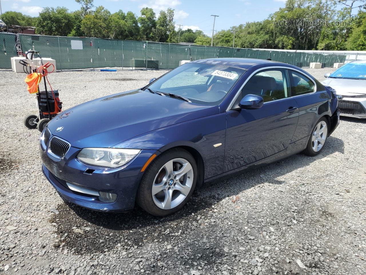 2012 Bmw 335 I Синий vin: WBAKG7C52CE803093