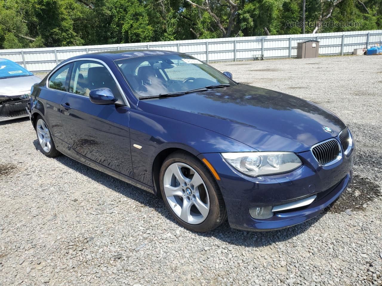 2012 Bmw 335 I Синий vin: WBAKG7C52CE803093