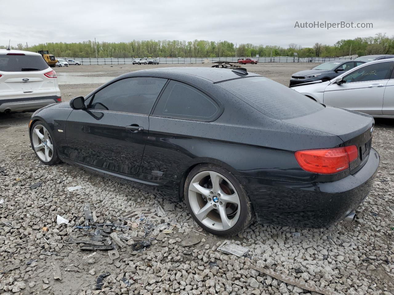 2012 Bmw 335 I Черный vin: WBAKG7C53CE802423