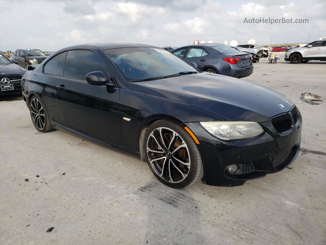 2012 Bmw 335 I Черный vin: WBAKG7C54CE802673