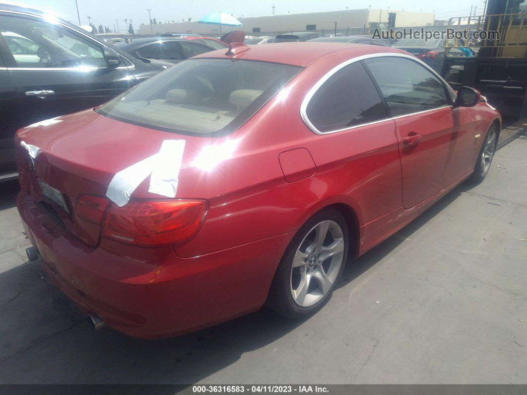 2012 Bmw 3 Series 335i Красный vin: WBAKG7C57CE802098