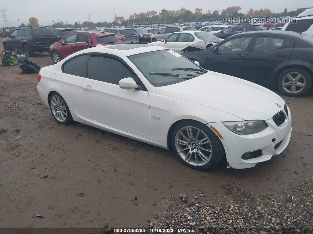 2013 Bmw 335i White vin: WBAKG7C57DJ438158