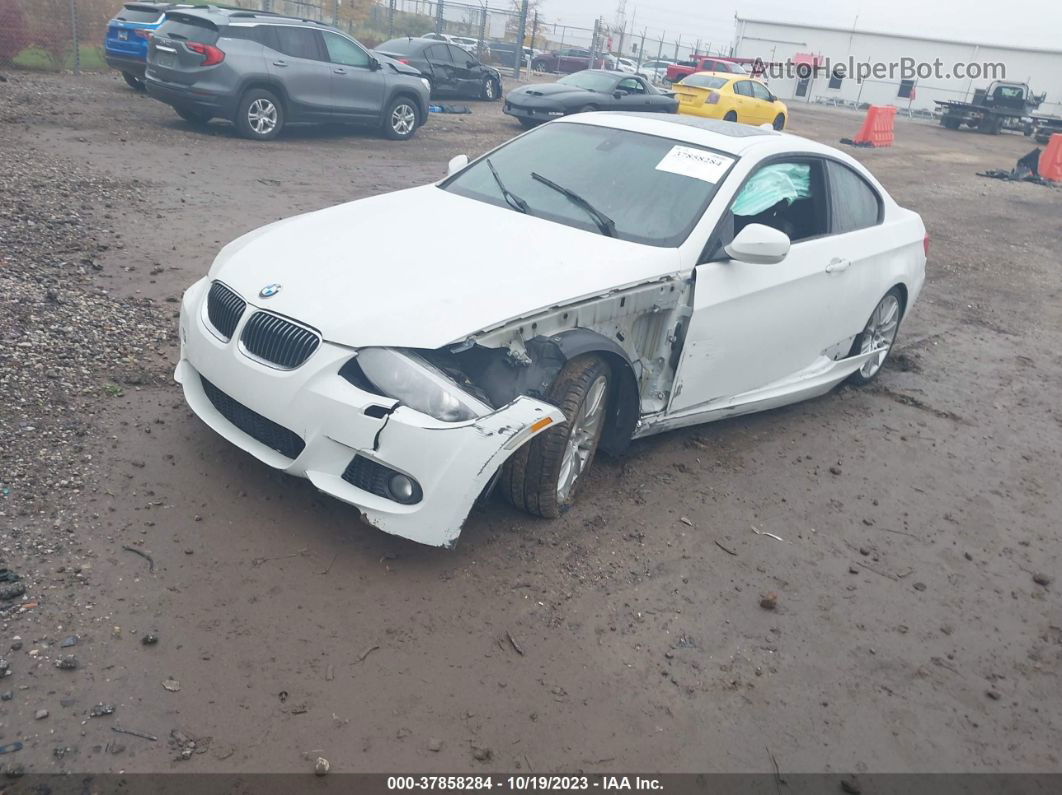 2013 Bmw 335i White vin: WBAKG7C57DJ438158