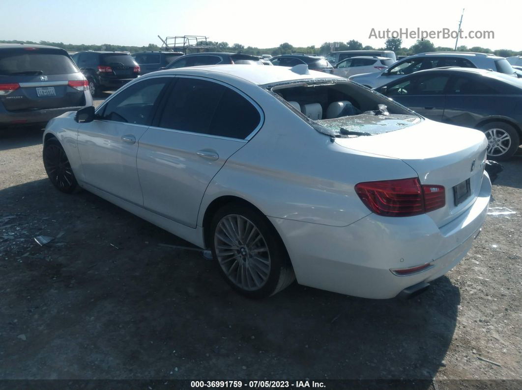 2016 Bmw 5 Series 550i White vin: WBAKN9C53GD963125