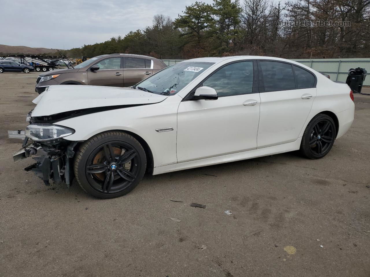 2016 Bmw 550 I White vin: WBAKN9C54GD961917