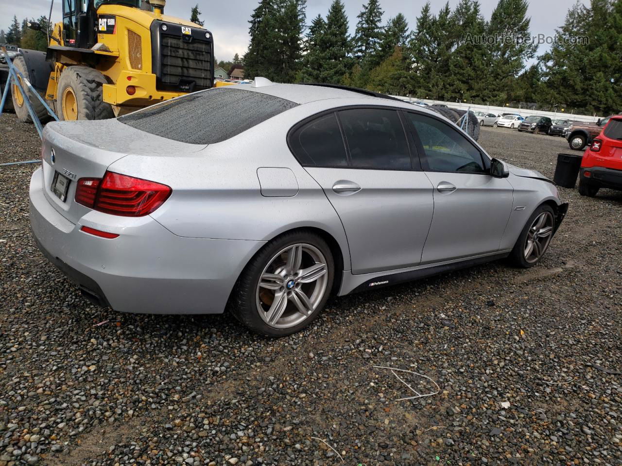 2014 Bmw 550 I Silver vin: WBAKN9C55ED680917