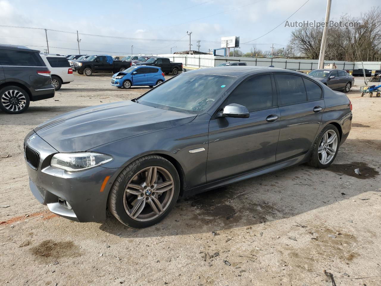 2016 Bmw 550 I Gray vin: WBAKN9C55GD962154