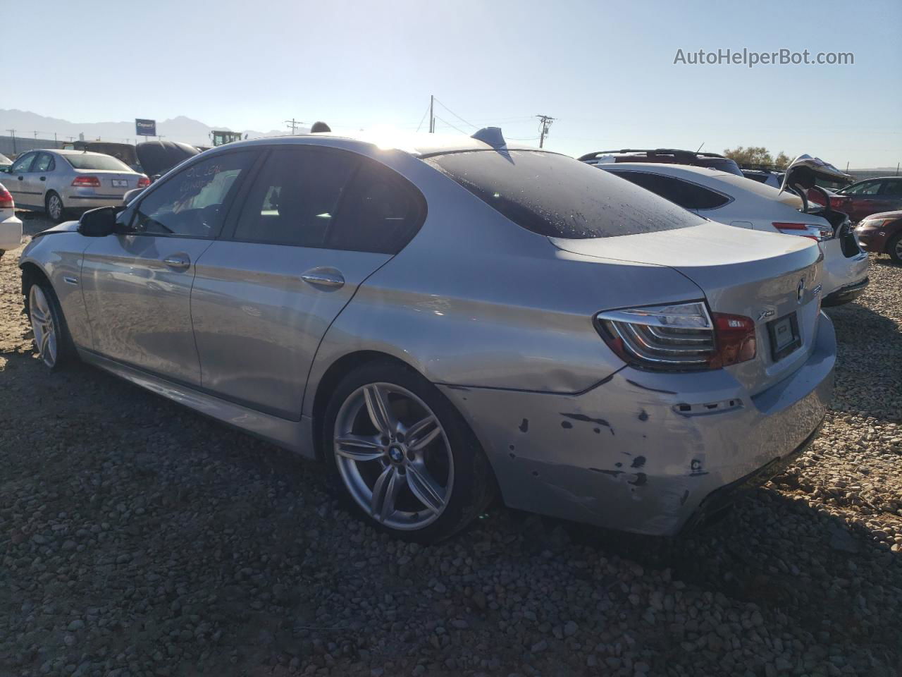 2016 Bmw 550 Xi Silver vin: WBAKP9C54GD980459