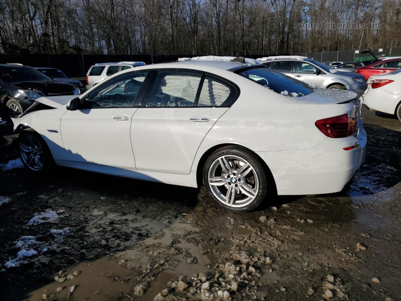 2016 Bmw 550 Xi White vin: WBAKP9C59GG587524