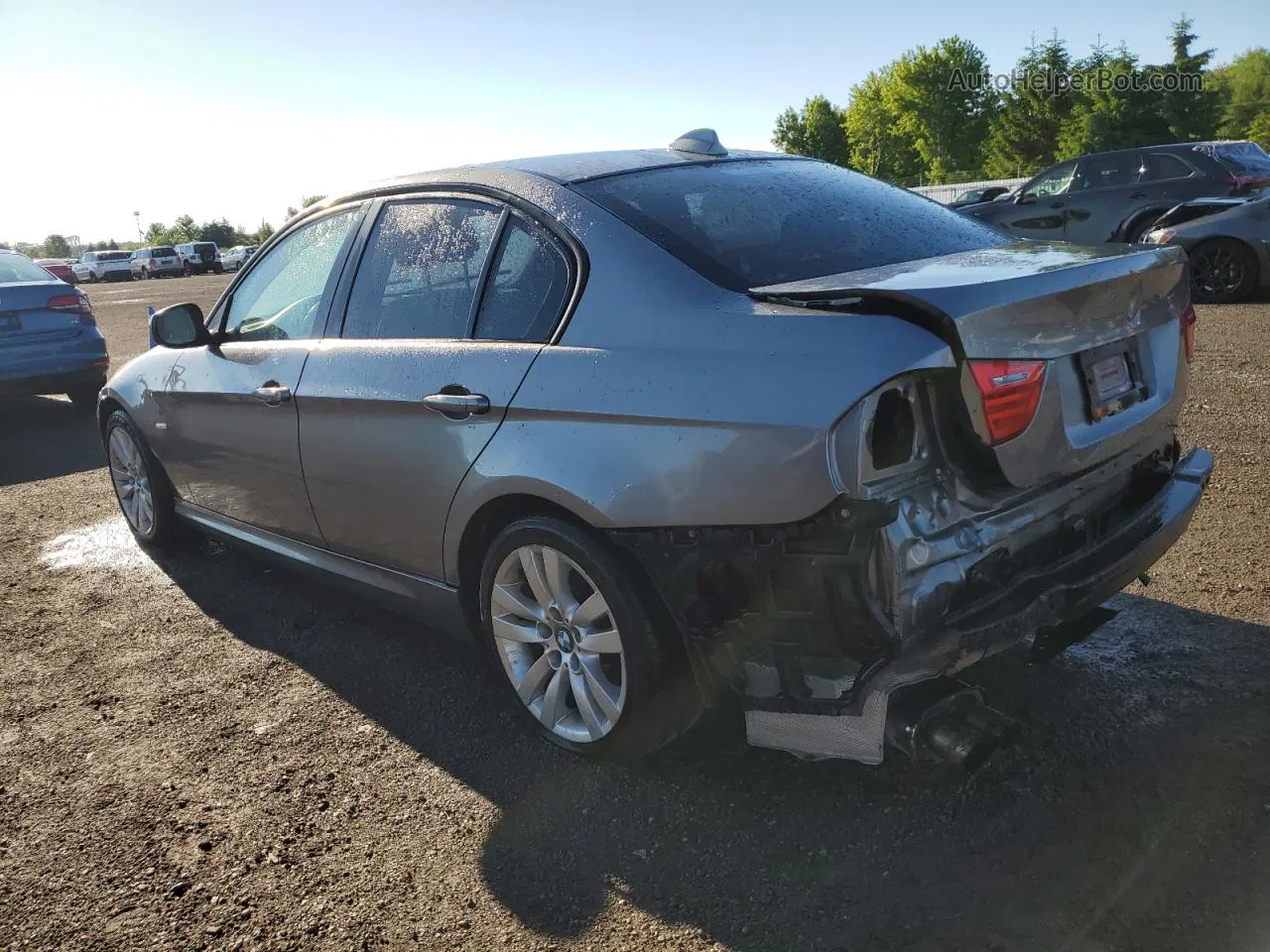 2011 Bmw 323 I Gray vin: WBAPG7G59BNM85892