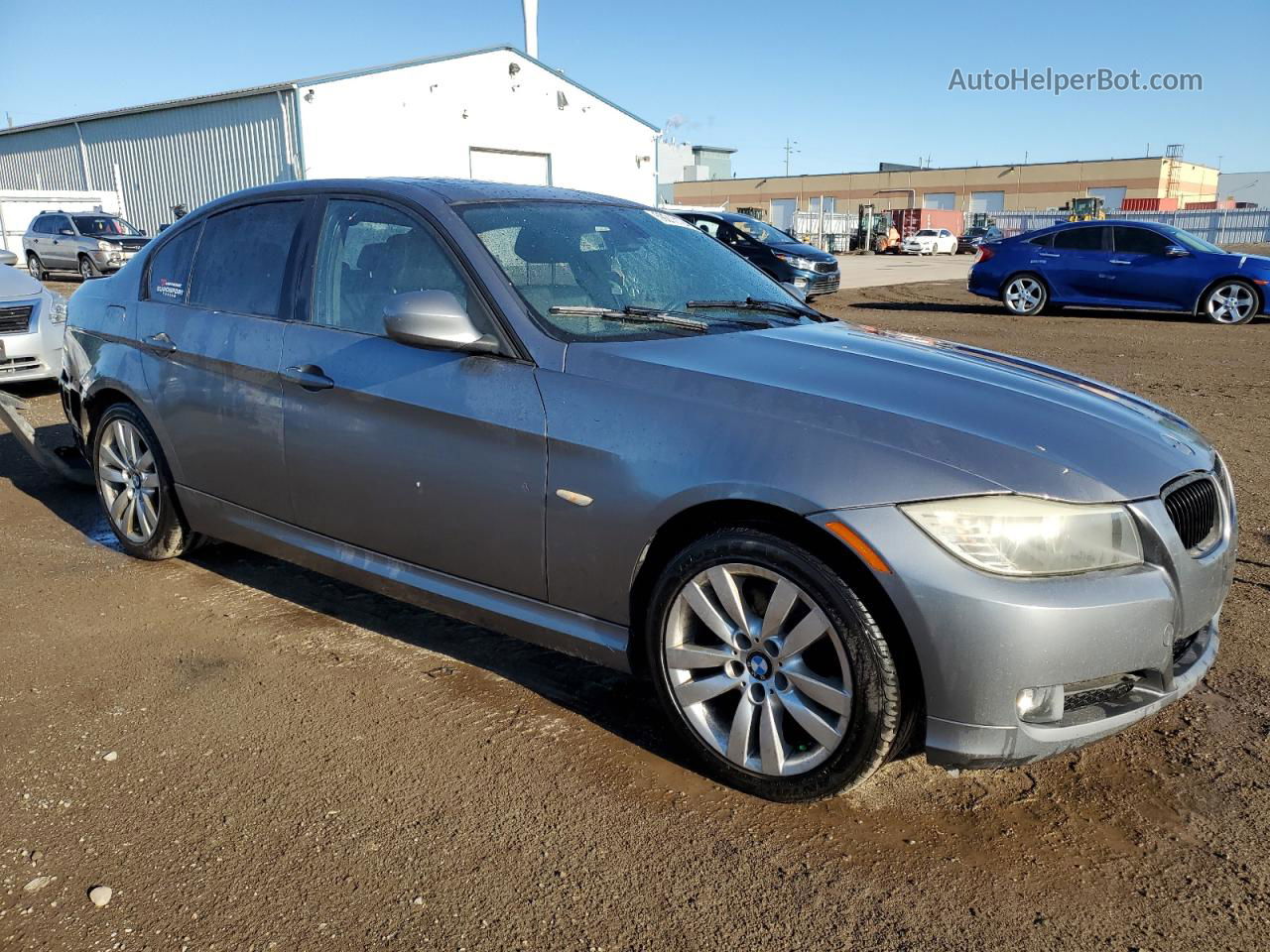 2011 Bmw 323 I Gray vin: WBAPG7G59BNM85892