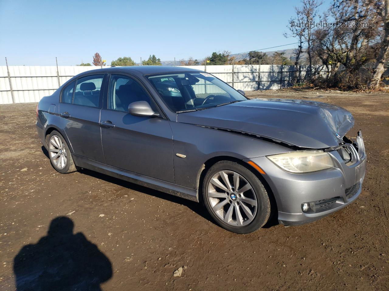 2011 Bmw 328 I Sulev Gray vin: WBAPH5G50BNM72367