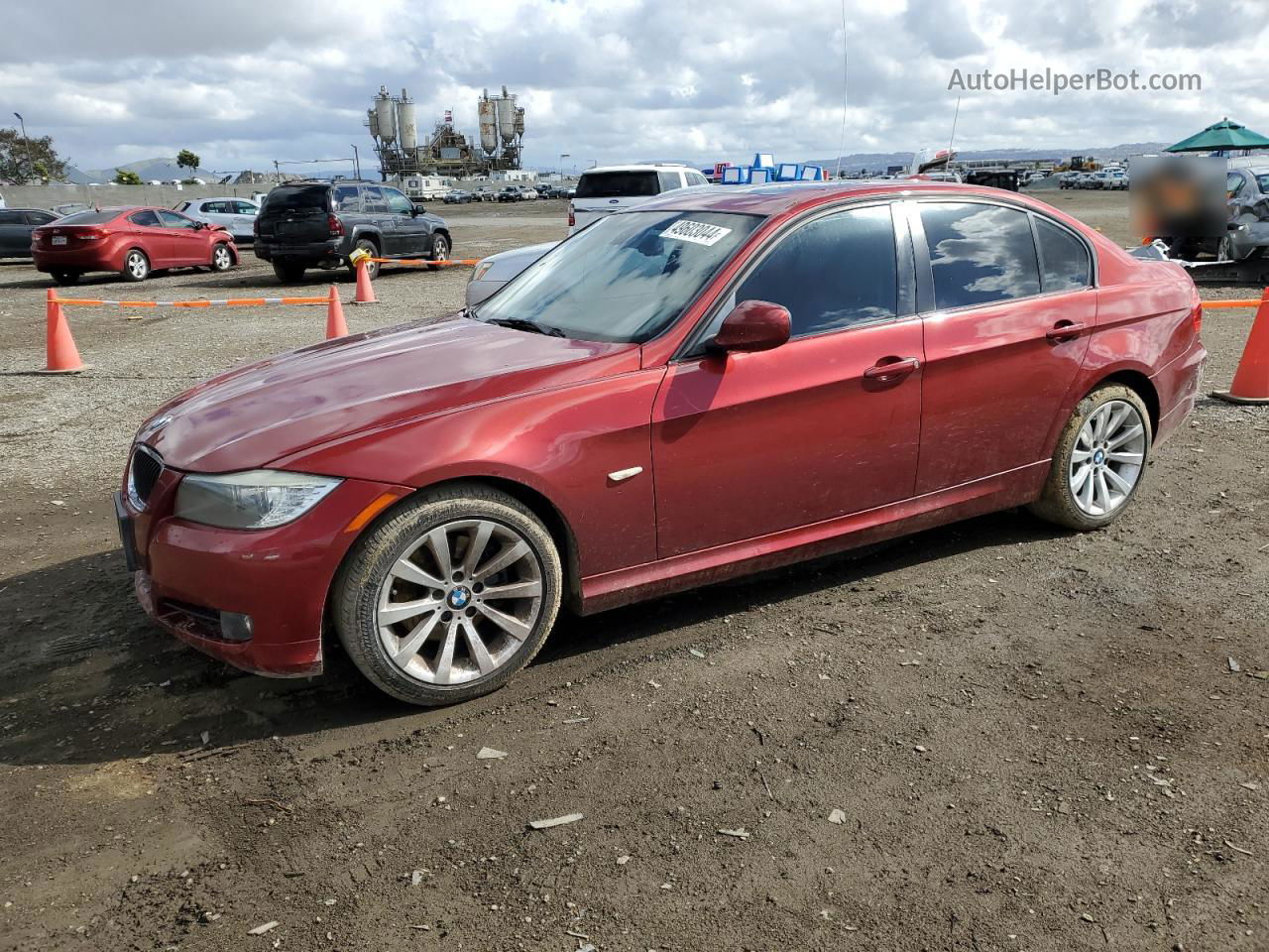 2011 Bmw 328 I Sulev Burgundy vin: WBAPH5G55BNM73112