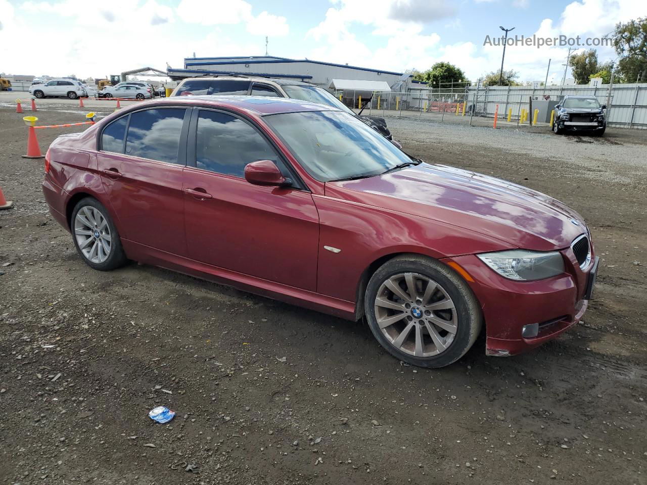 2011 Bmw 328 I Sulev Burgundy vin: WBAPH5G55BNM73112