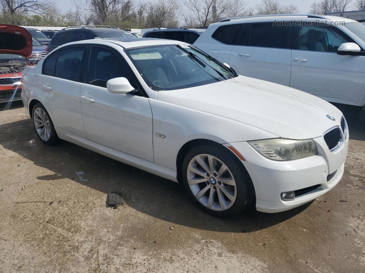 2011 Bmw 328 I White vin: WBAPH7C53BE460151