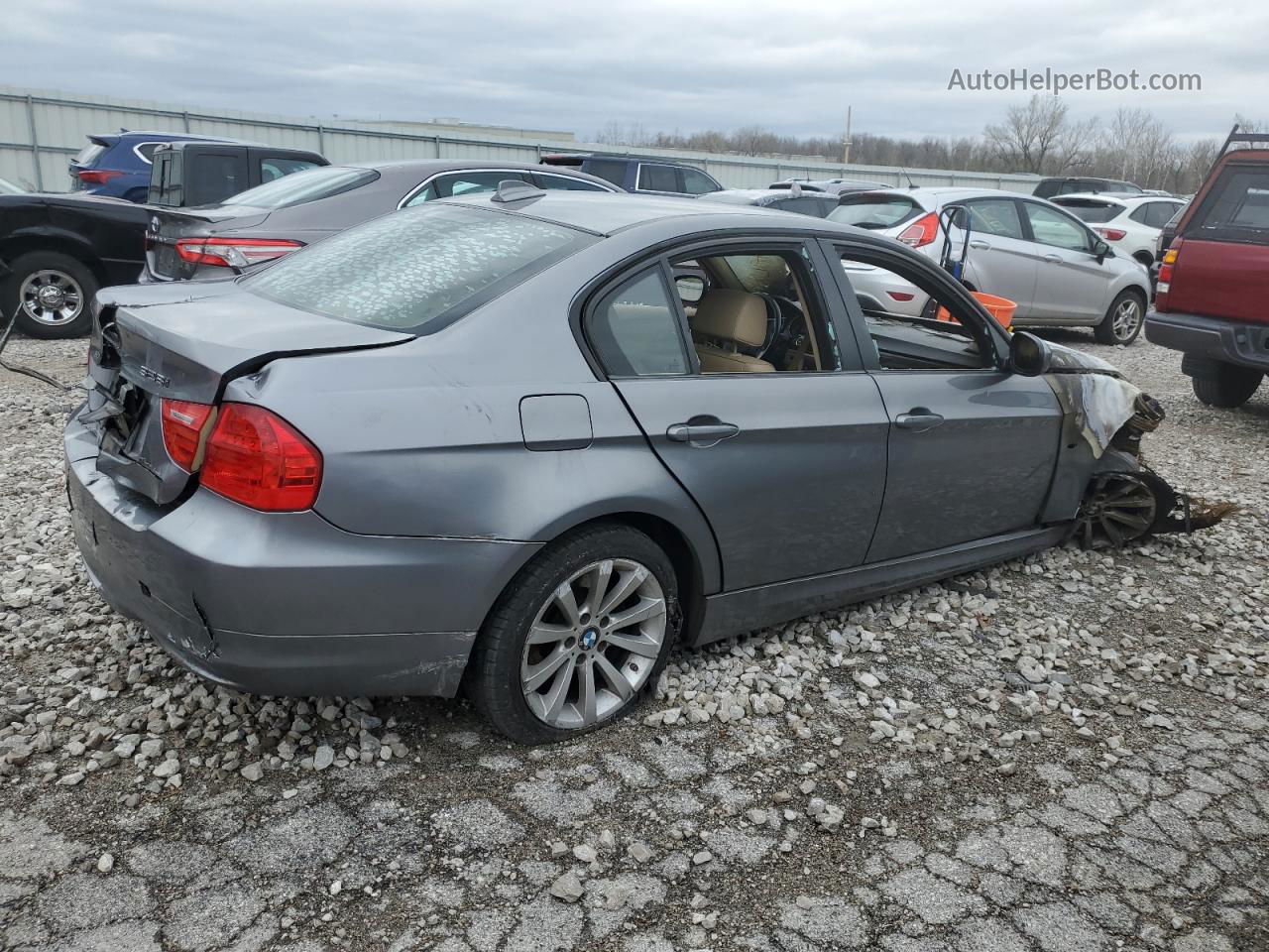 2011 Bmw 328 I Gray vin: WBAPH7C53BE681927