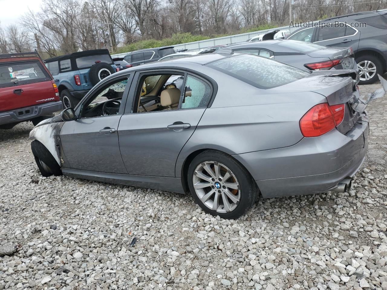 2011 Bmw 328 I Gray vin: WBAPH7C53BE681927