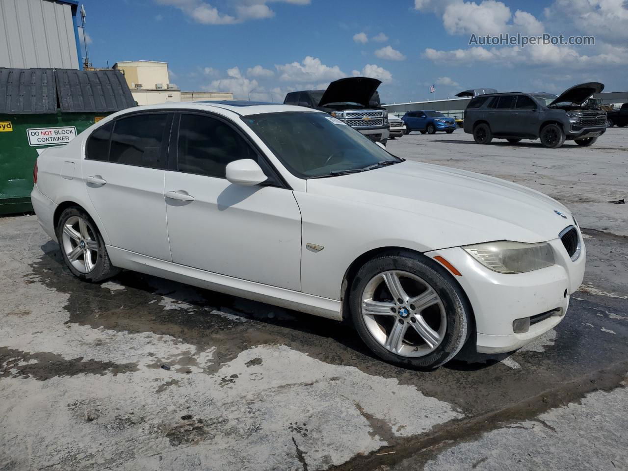 2011 Bmw 328 I White vin: WBAPH7C53BE850215