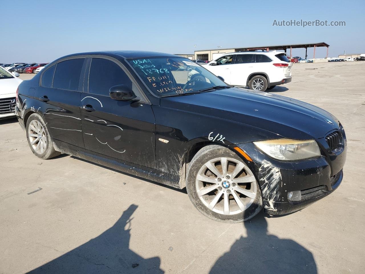 2011 Bmw 328 I Black vin: WBAPH7C55BE126459