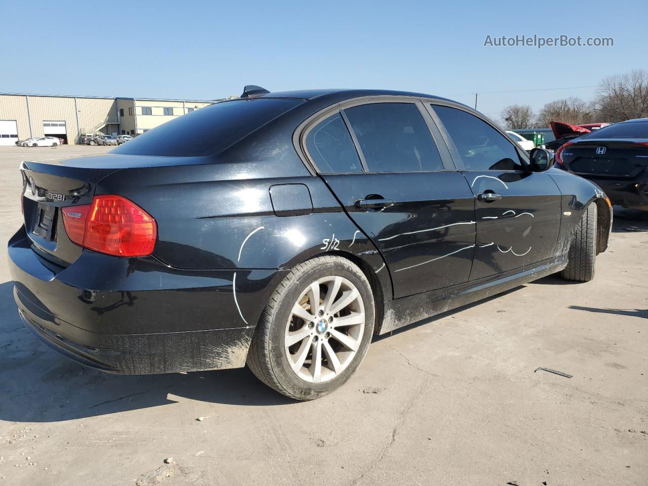 2011 Bmw 328 I Black vin: WBAPH7C55BE126459