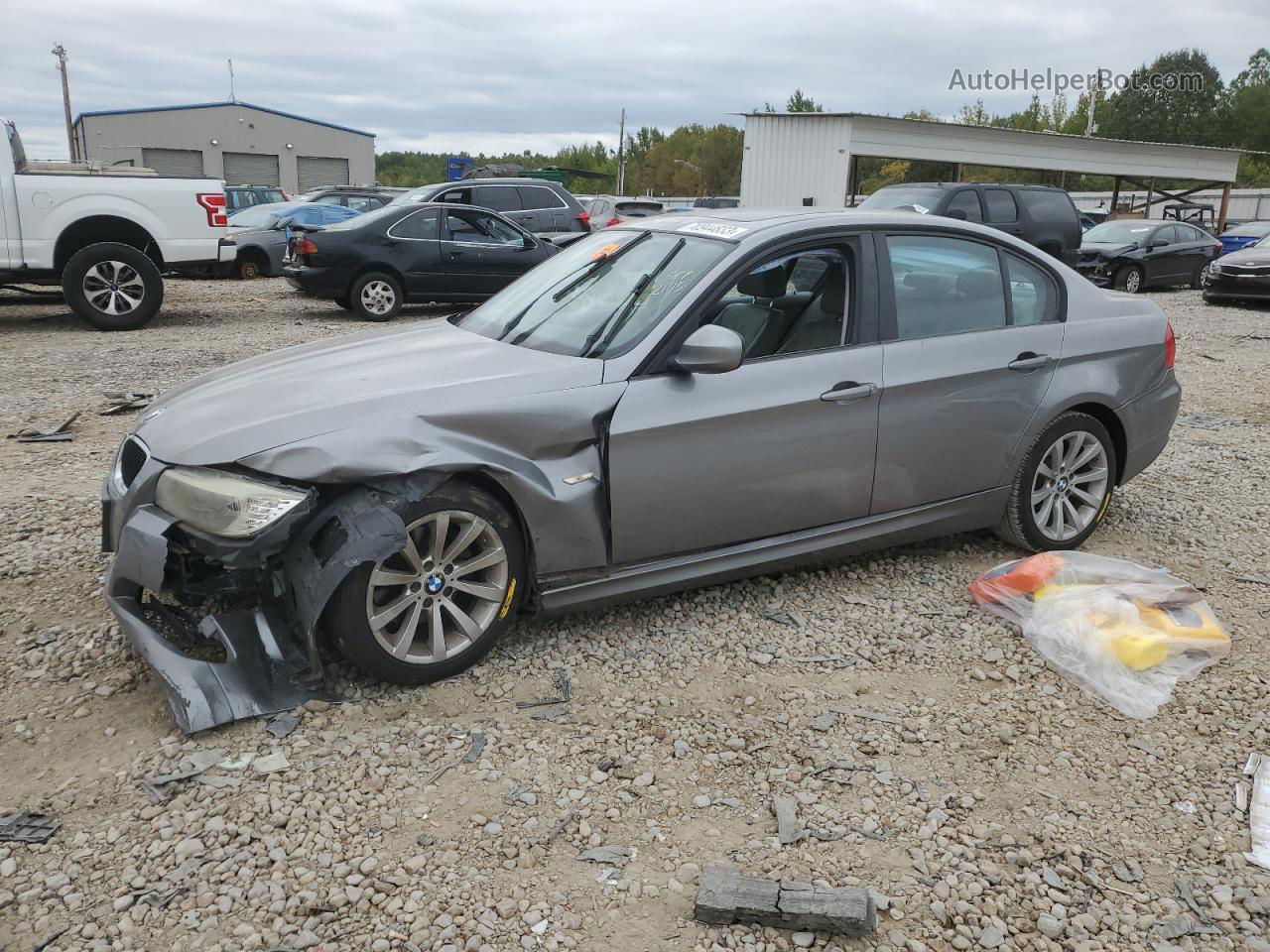 2011 Bmw 328 I Gray vin: WBAPH7C55BE852175