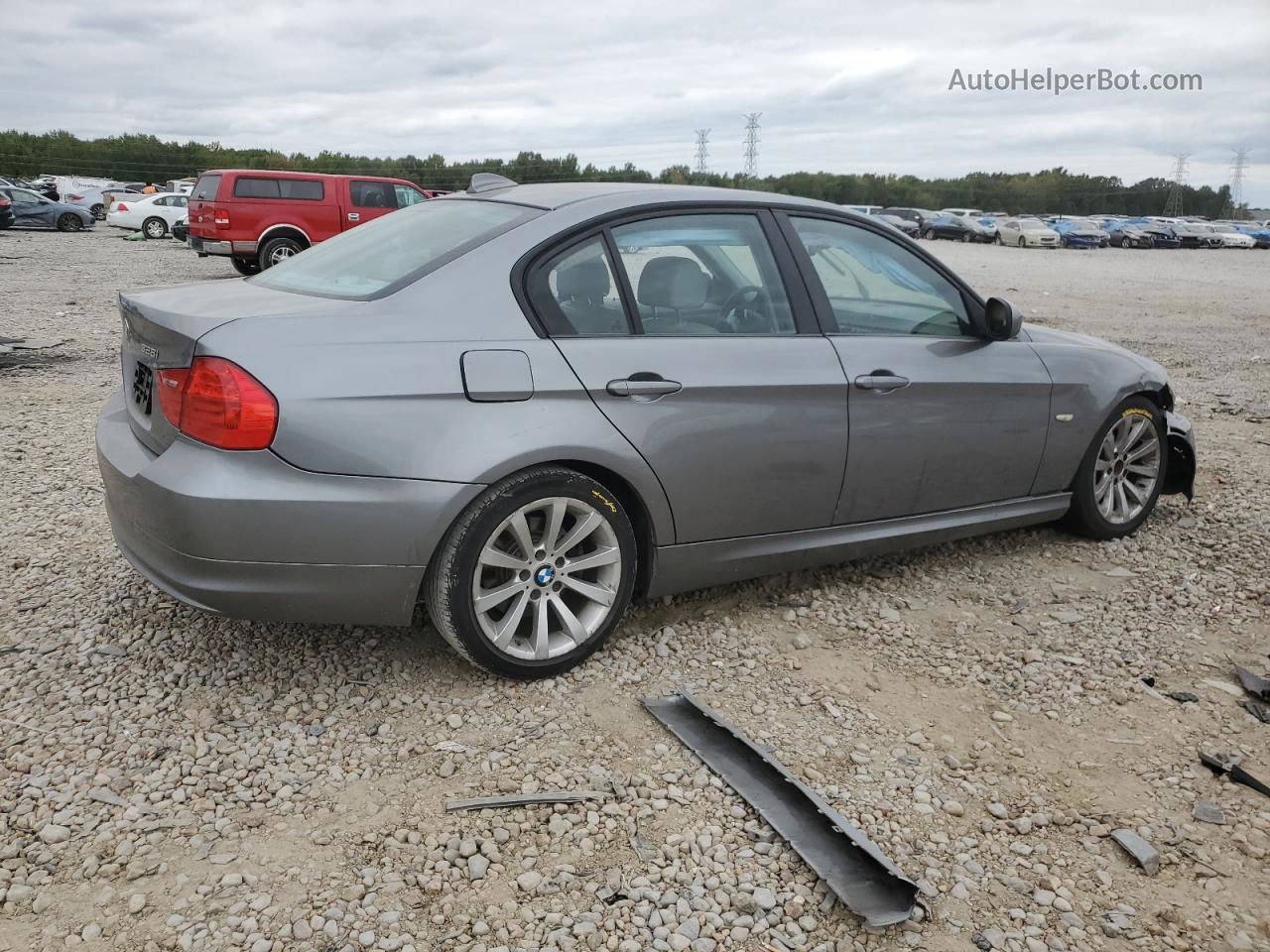 2011 Bmw 328 I Gray vin: WBAPH7C55BE852175