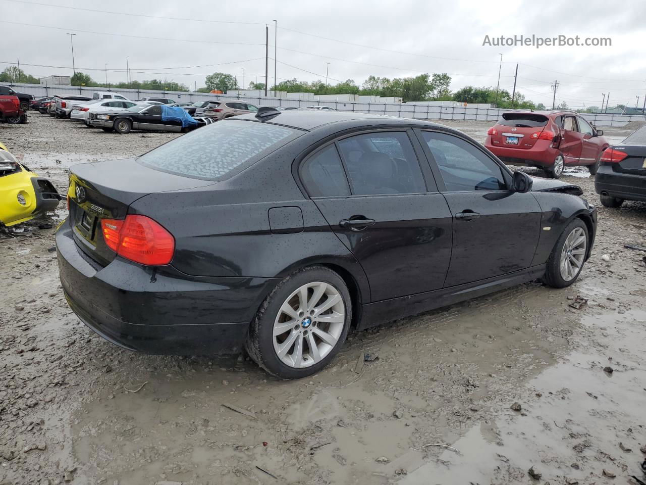 2011 Bmw 328 I Black vin: WBAPH7C57BE677055