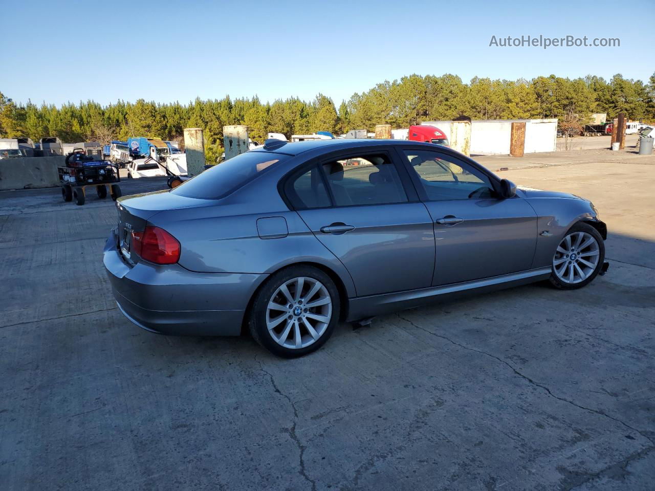 2011 Bmw 328 I Gray vin: WBAPH7C5XBE461491