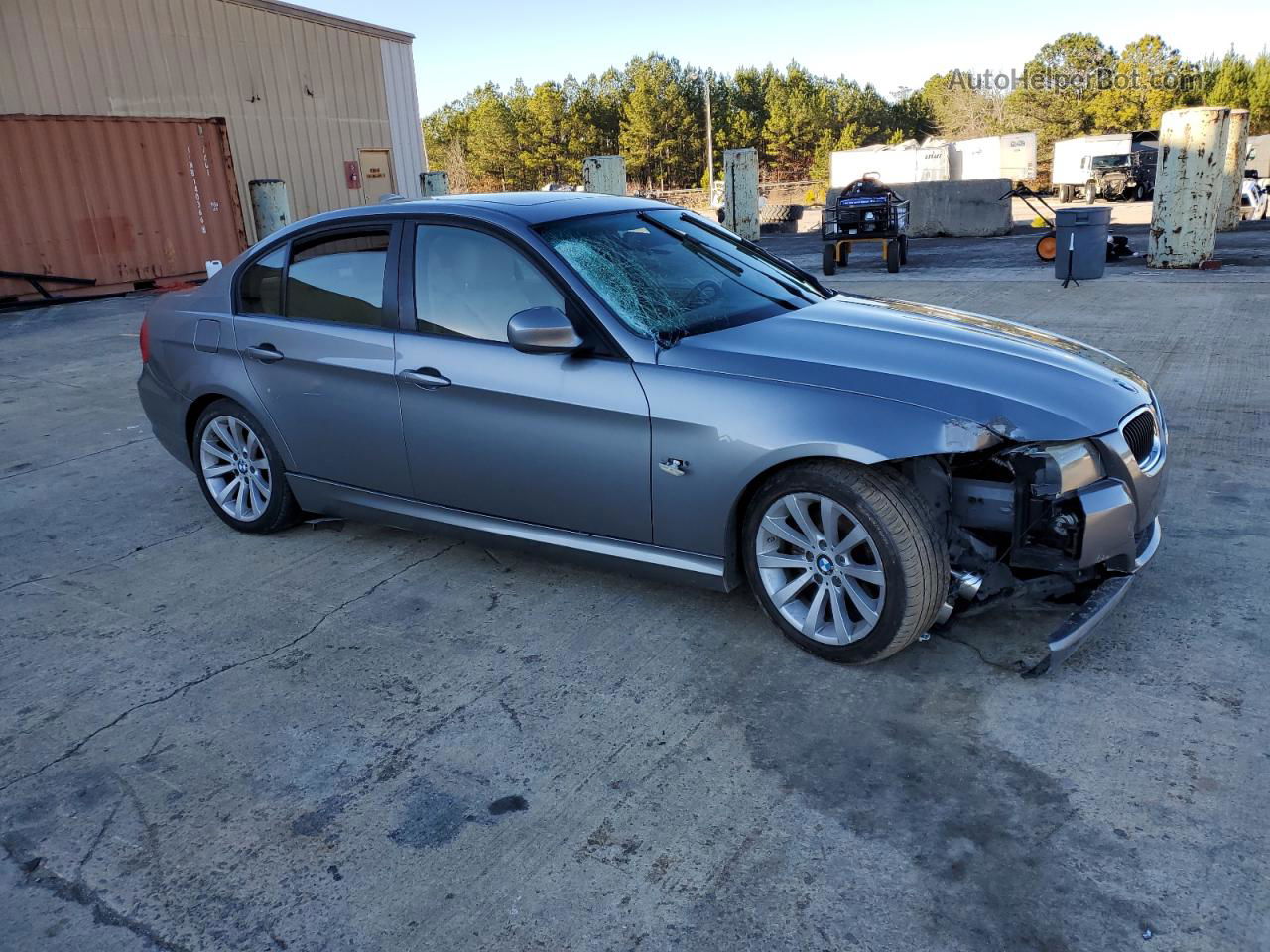 2011 Bmw 328 I Gray vin: WBAPH7C5XBE461491