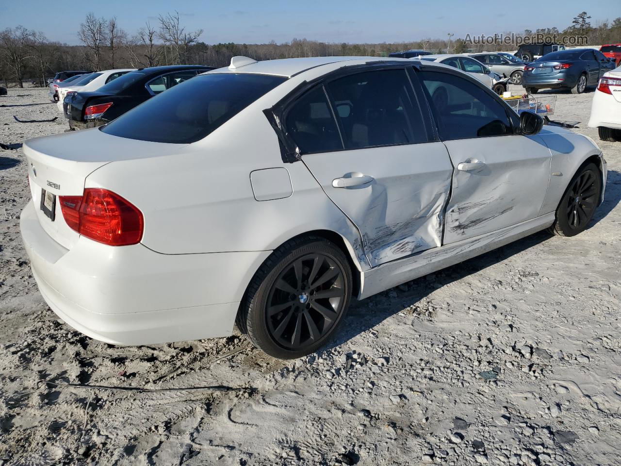 2011 Bmw 328 I White vin: WBAPH7C5XBE678264