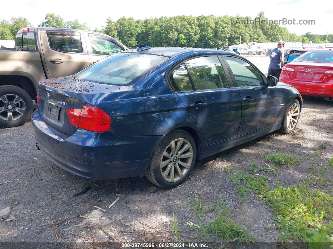 2011 Bmw 328i Xdrive Dark Blue vin: WBAPK5C50BA654200