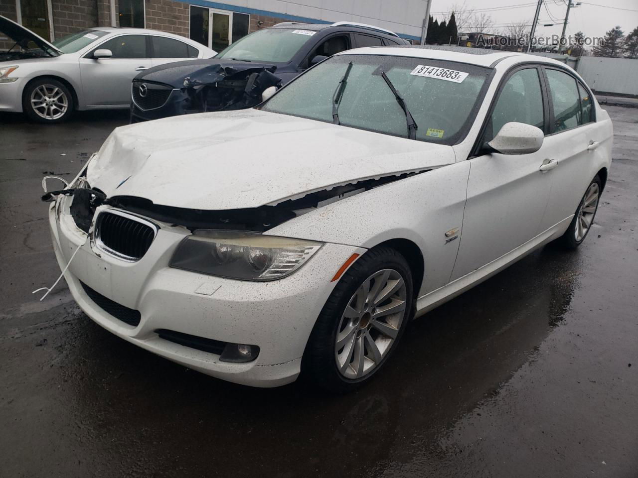 2011 Bmw 328 Xi Sulev White vin: WBAPK5C50BA660014