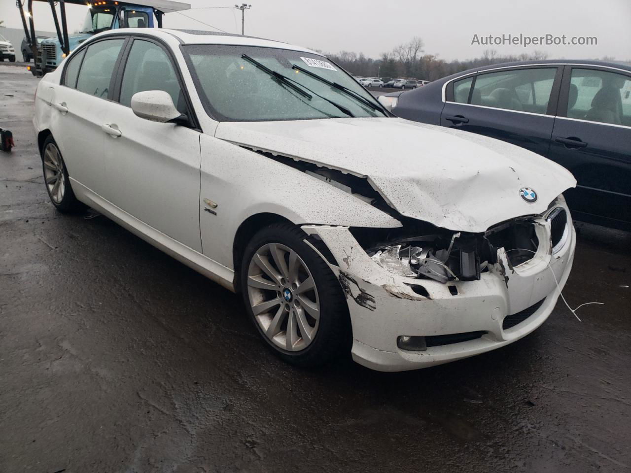 2011 Bmw 328 Xi Sulev White vin: WBAPK5C50BA660014