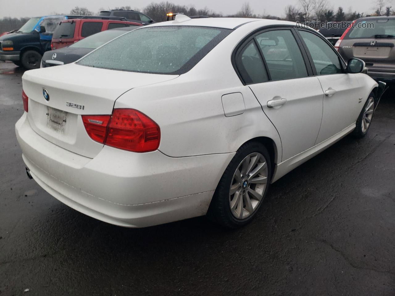 2011 Bmw 328 Xi Sulev White vin: WBAPK5C50BA660014