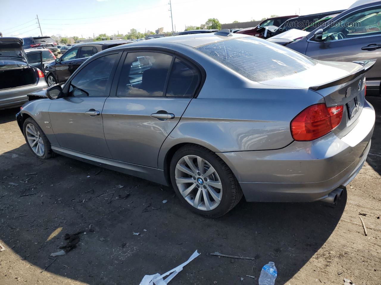 2011 Bmw 328 Xi Sulev Gray vin: WBAPK5C51BF124157