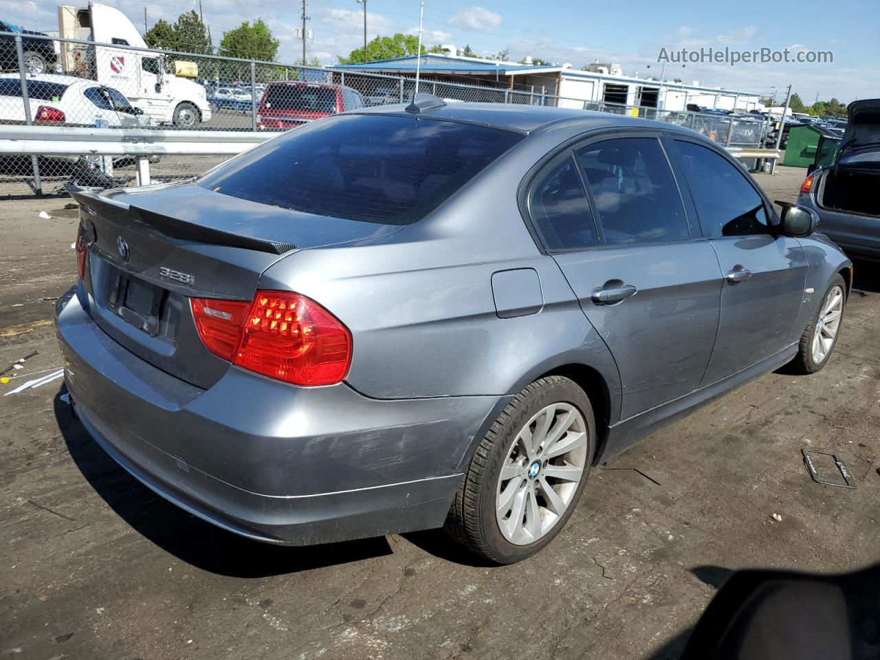 2011 Bmw 328 Xi Sulev Gray vin: WBAPK5C51BF124157