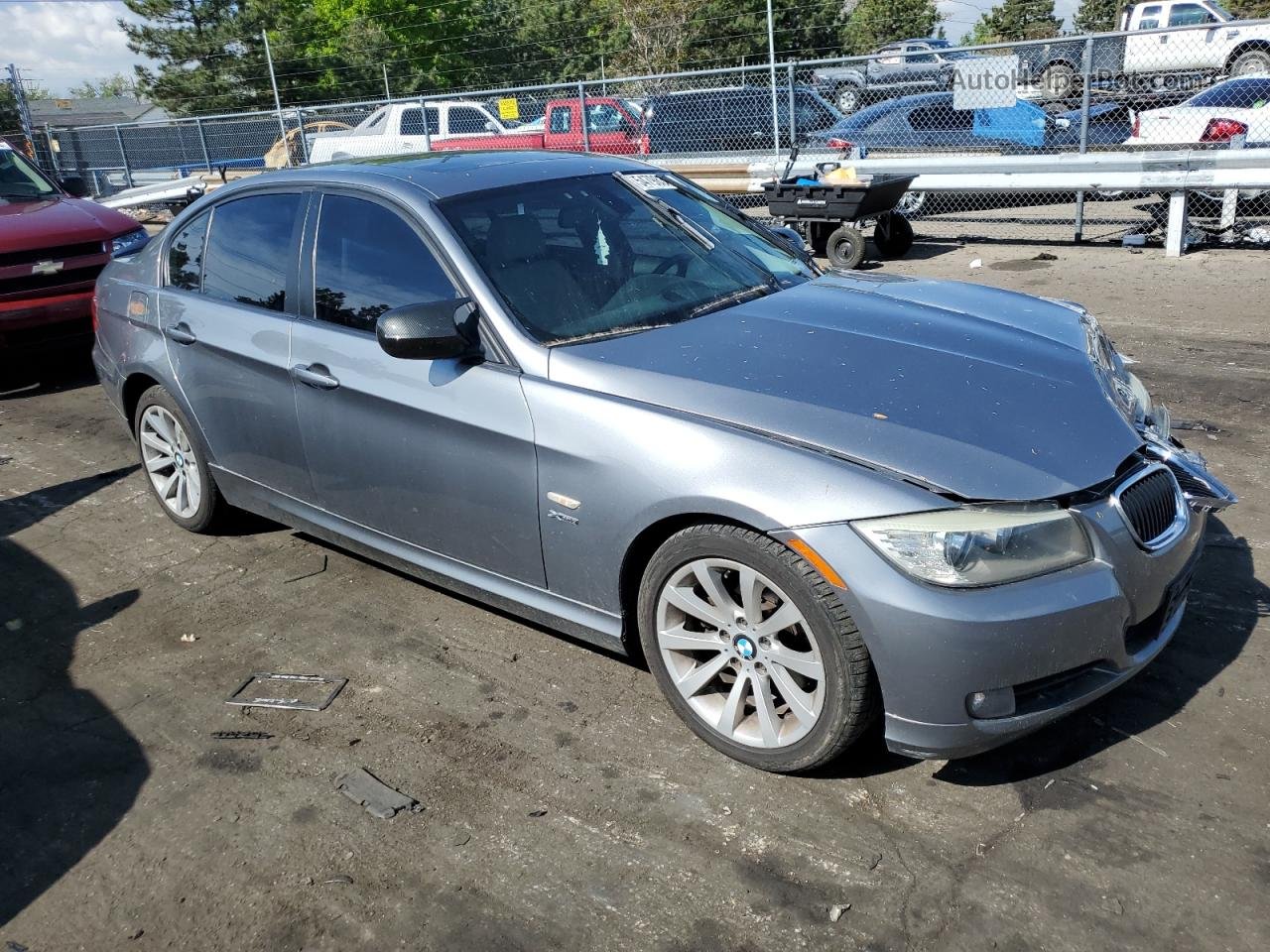 2011 Bmw 328 Xi Sulev Gray vin: WBAPK5C51BF124157