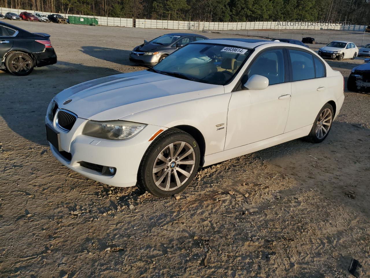 2011 Bmw 328 Xi Sulev White vin: WBAPK5C53BA656765