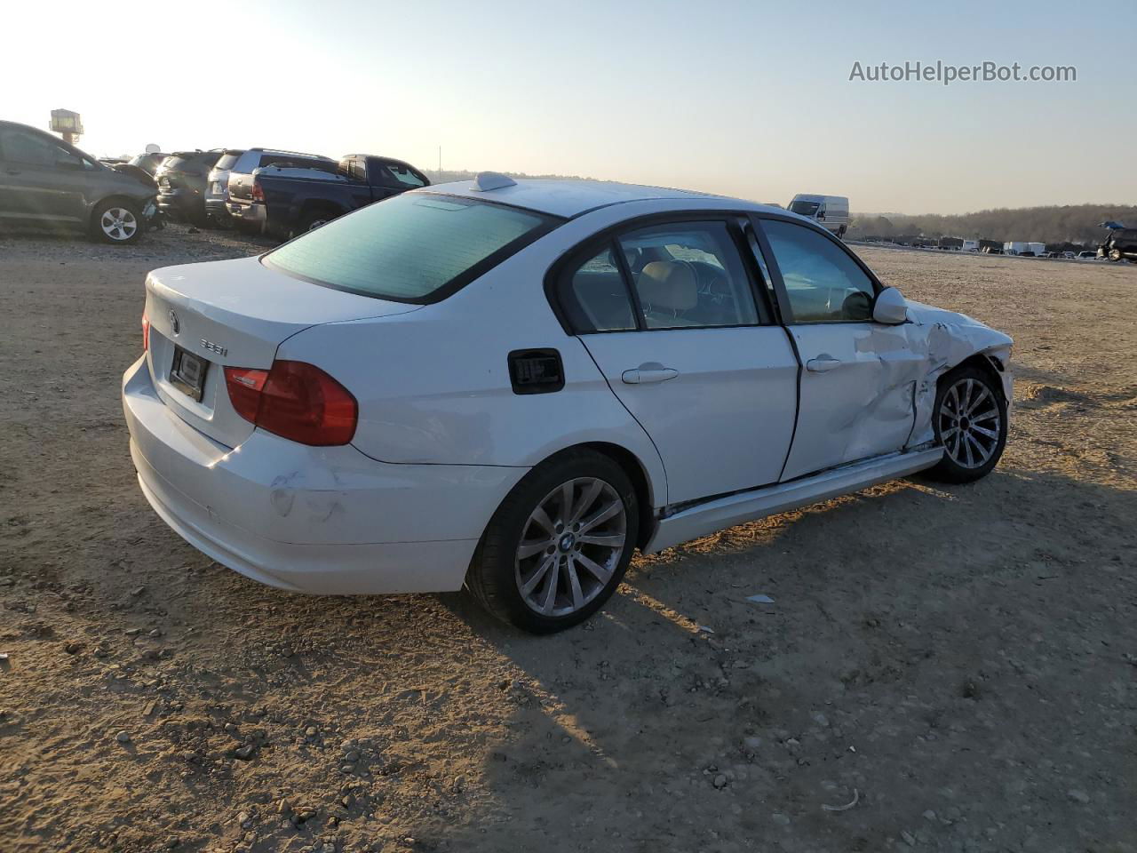 2011 Bmw 328 Xi Sulev White vin: WBAPK5C53BA656765