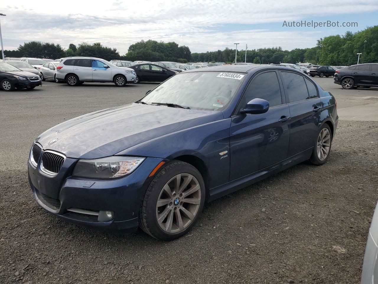 2011 Bmw 328 Xi Sulev Blue vin: WBAPK5C53BA660914