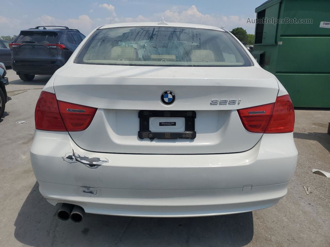 2011 Bmw 328 Xi Sulev White vin: WBAPK5C53BF125990