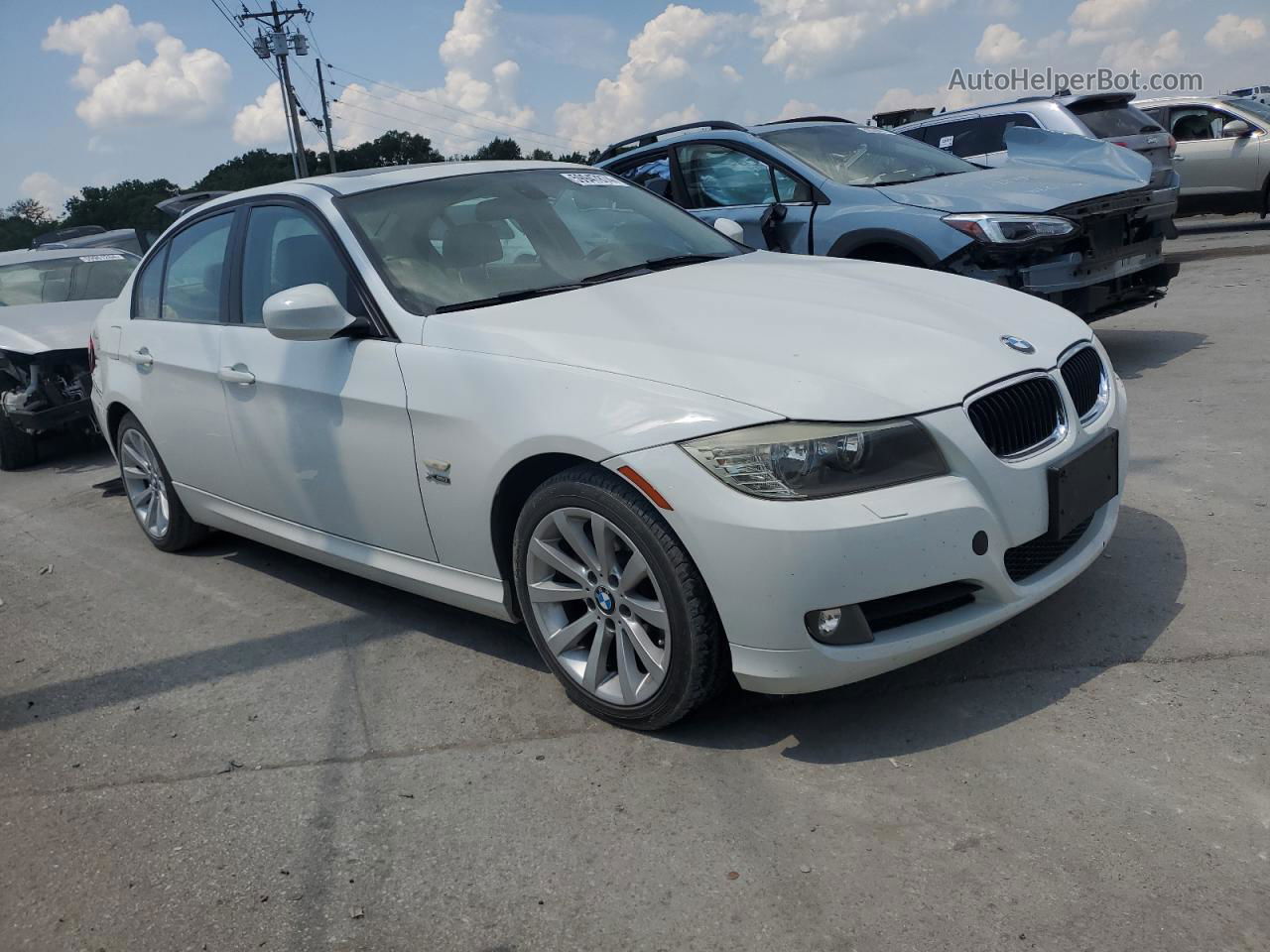 2011 Bmw 328 Xi Sulev White vin: WBAPK5C53BF125990