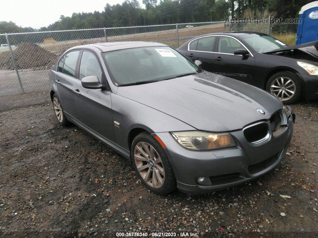 2011 Bmw 3 Series 328i Xdrive Silver vin: WBAPK5C55BF123075