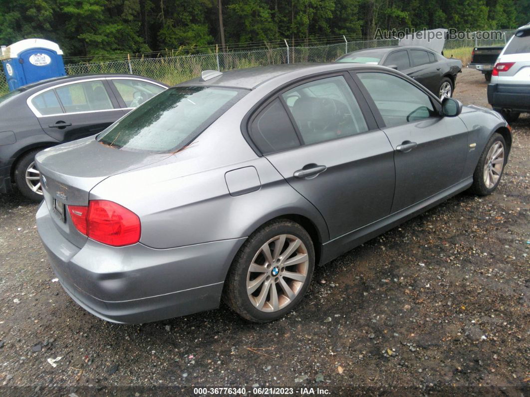 2011 Bmw 3 Series 328i Xdrive Silver vin: WBAPK5C55BF123075