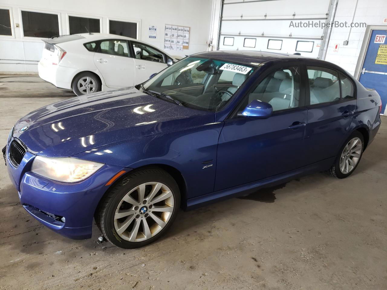 2011 Bmw 328 Xi Sulev Blue vin: WBAPK5C59BA993683