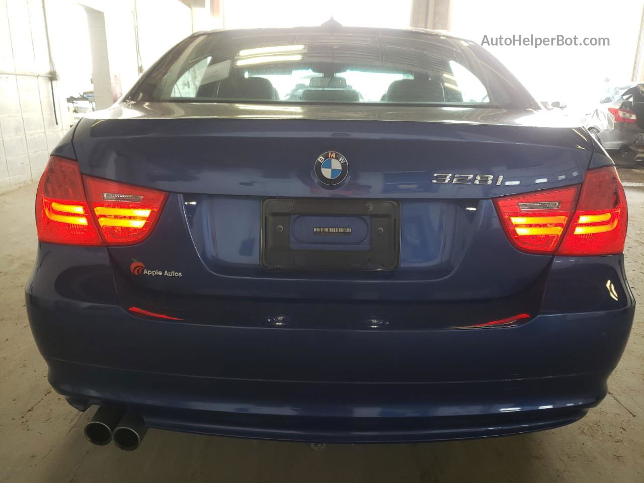 2011 Bmw 328 Xi Sulev Blue vin: WBAPK5C59BA993683