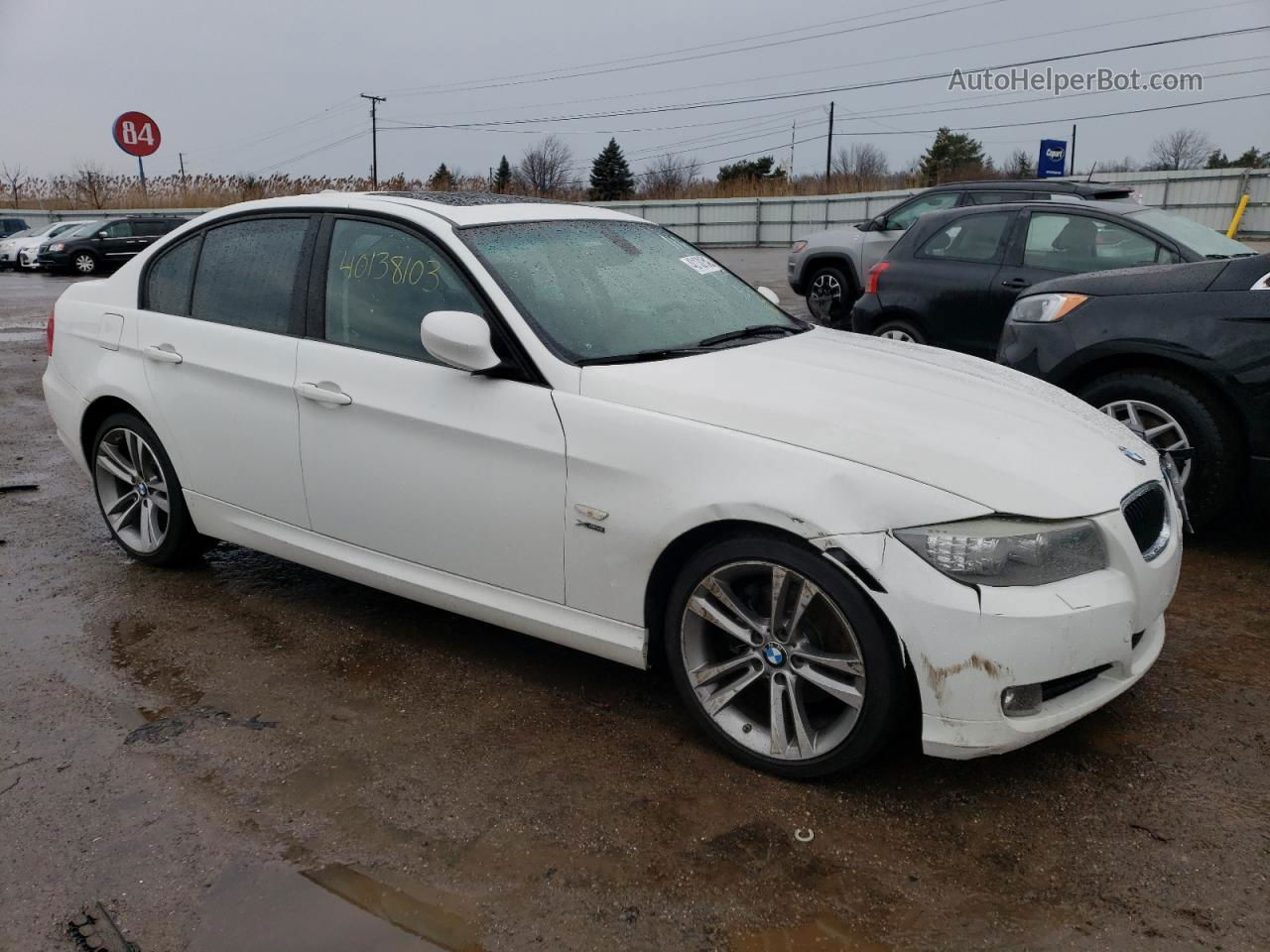 2011 Bmw 328 Xi Sulev White vin: WBAPK5G58BNN30520